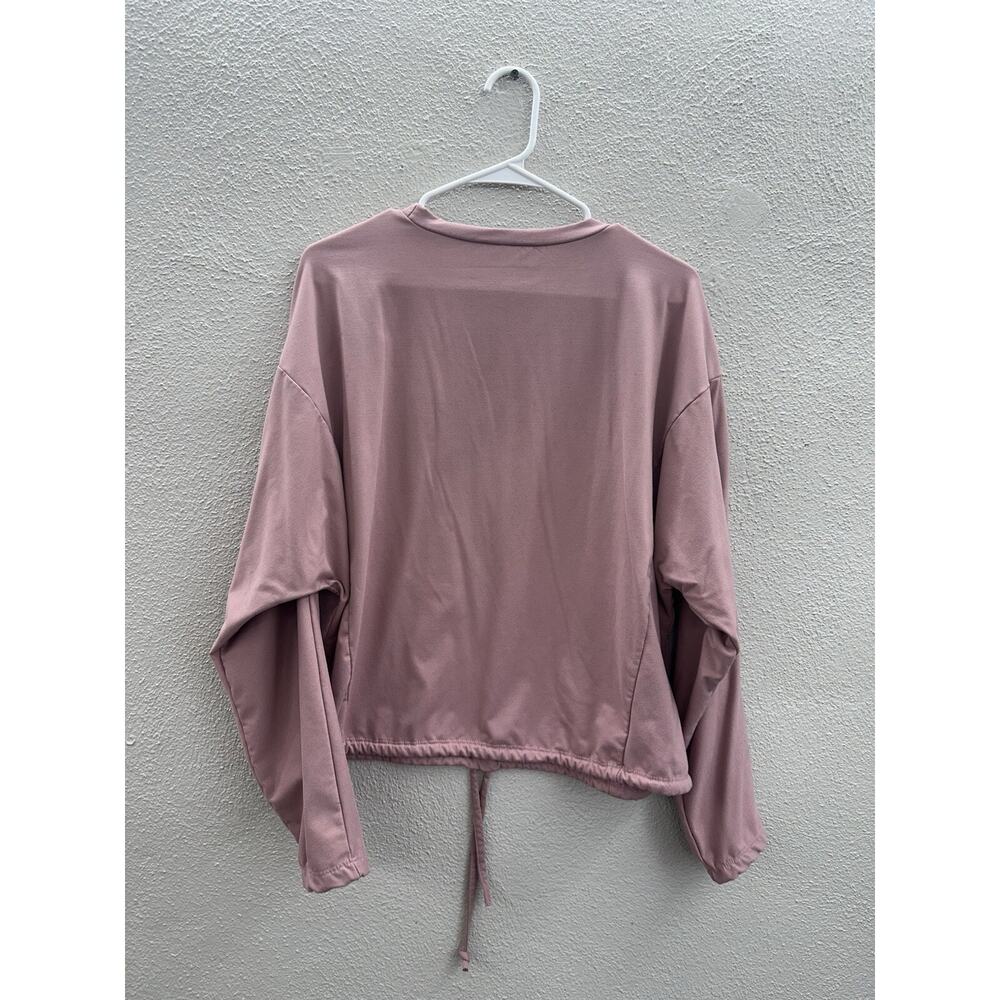 Embrace Life Athleisure Womens Top Size XL Pink Long Sleeve Pullover Soft - Picture 6 of 10